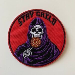 "Stay Child" iron on patch